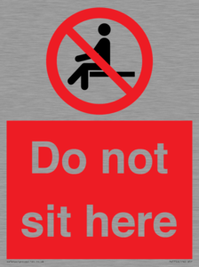 Do not sit here